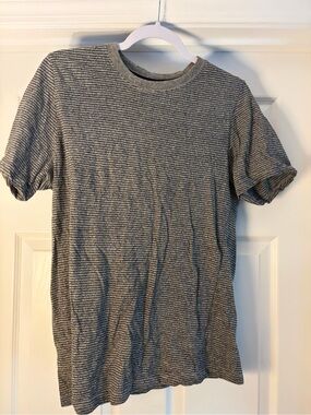 Revolution Men's Short Sleeve Crew Tee - Gray Stripe